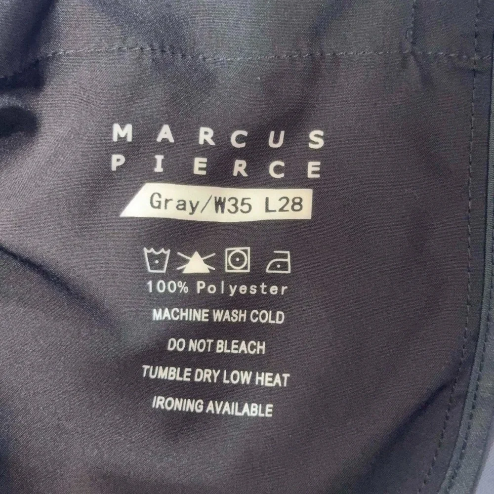 Marcus Pierce Renegade Pants Mens Gray 35x28 Performance Travel Hiking 36x26.5